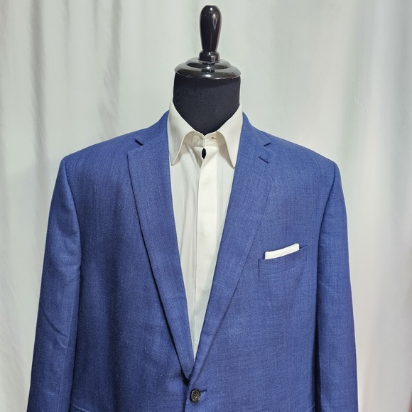 Lauren Ralph Lauren Other - Ralph Lauren LRL Blazer Men's 52R Sport Coat Jacket Polyester Linen Blend Blue